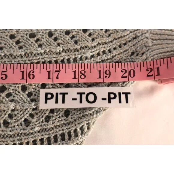 White House Black Market Open Knit V-Neck Sweater‎ Size XS - Picture 6 of 9